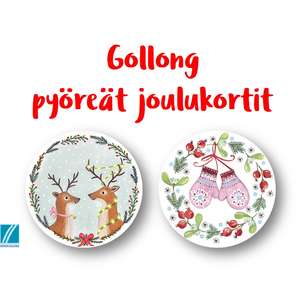 Edition Gollong pyöreät joulukortit